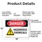 Signmission Hazardous Chemicals Danger Sign, Aluminum, 18in W x 12in L, 2PK OS-2PACK-DS-A-1218-L-2022 - alternate 4